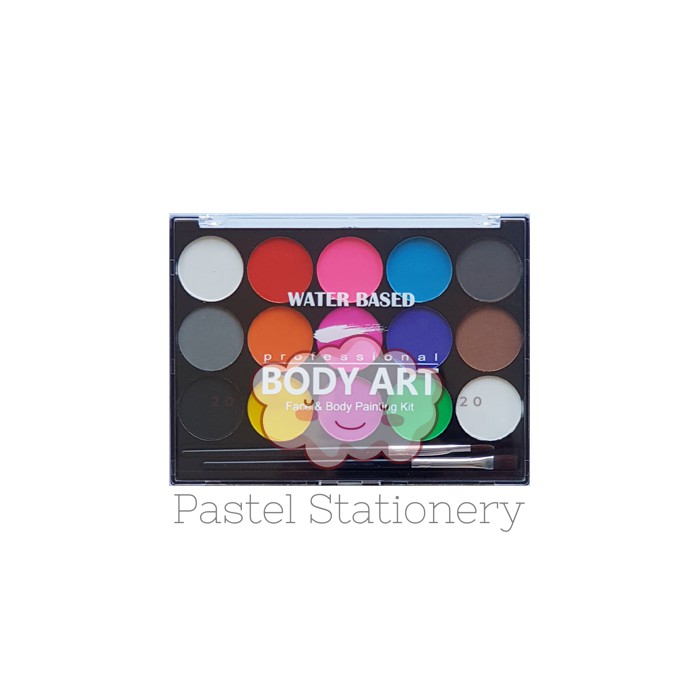 

Face And Body Painting Set 15 Colors - Cat Minyak Face And Body Art