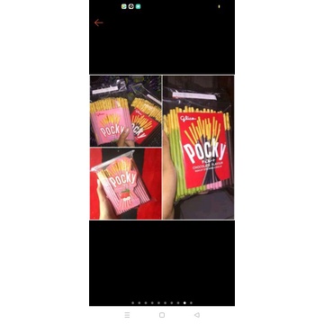 

POCKY COKI coklat, strawberry ,cream ,greentea stick kiloan original mirah