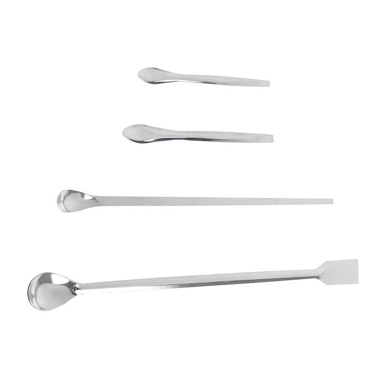 &lt; E2id &amp; &gt; Sendok Spatula Mikro Bahan Stainless Steel Untuk Lab / Dapur