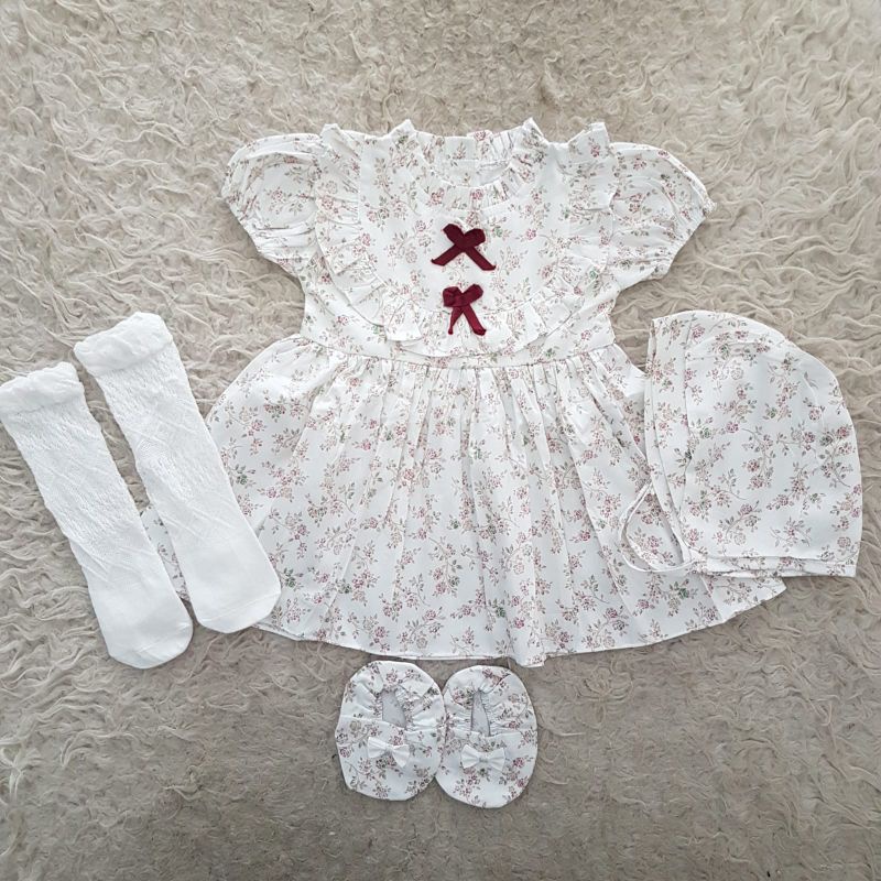 baju bayi Newborn Polkadot bloomer Set-Paket F