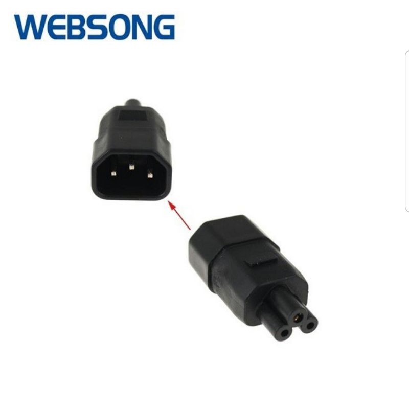 Connector Power C14 Female to 3Hole Laptop websong