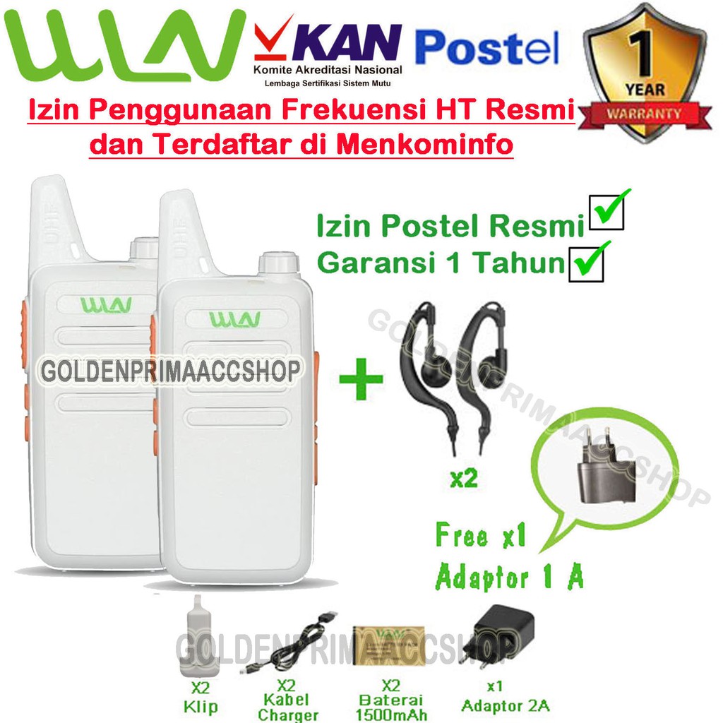 PAKET STANDART HT WLN KD-C1 HITAM,MERAH,PUTIH (TANPA DESKTOP/CHARGER DUDUK)