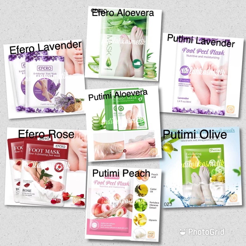 Efero & Putimi Masker Kaki / Masker Tangan