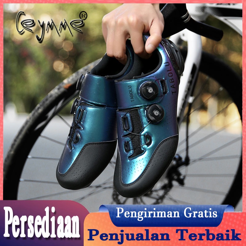 【Tersedia】Sepatu Cleat Roadbike Shoes Sepatu Sepeda Cleat Mtb Sepatu Pria Pedal Dengan Pengunci Size