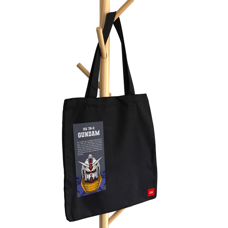 GUNDAM RX 78 Totebag Kanvas Resleting / Tote Bag Anime / Gundam Merchandise Limited Edition