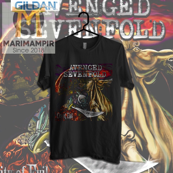 Marimampir Avenged Sevenfold - City Of Evil Gildan Custom Shirt