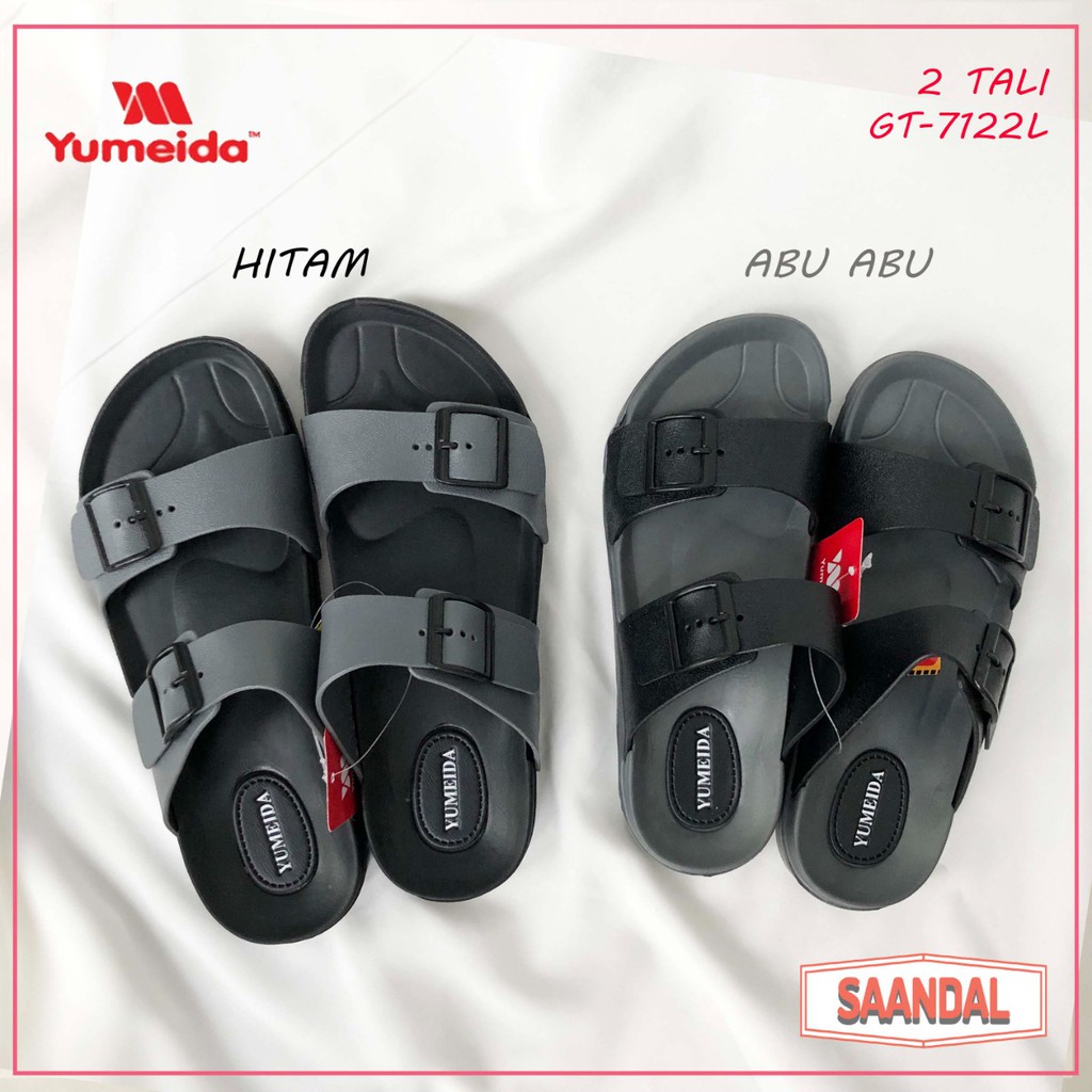 Sandal Selop Pria Yumeida 2 Ban/Tali 2 GT 7122 L Karet (BISA SATUAN COD)