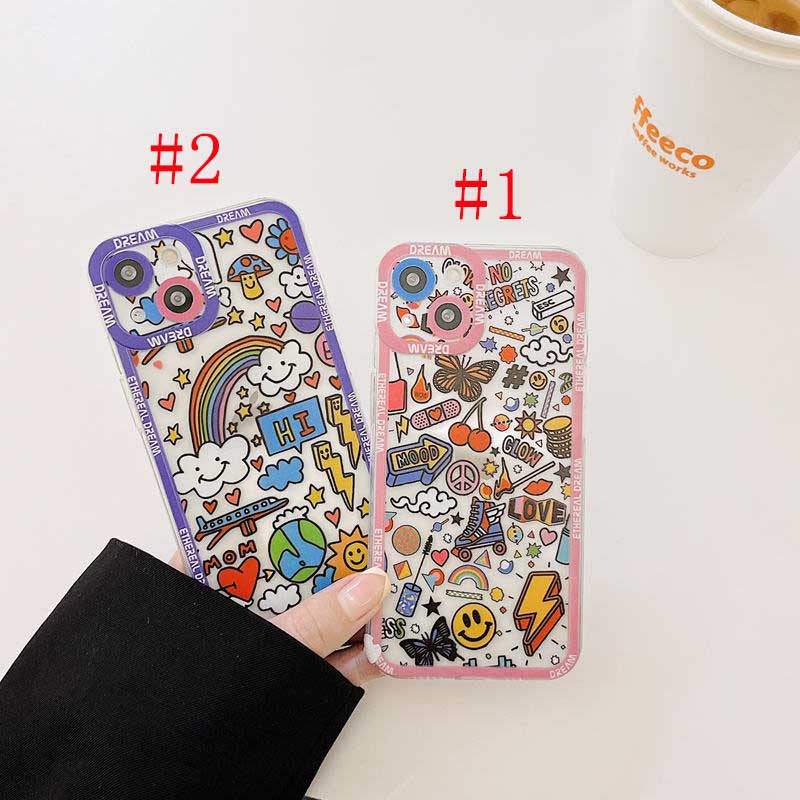 Soft Case Motif Kupu-Kupu Pelangi Untuk Samsung A23 A13 A03S A12 A32 A22 A21S A22 A52 A72 A50 A20 A51 A71 A10s A11 M12 A53 S21 FE S20