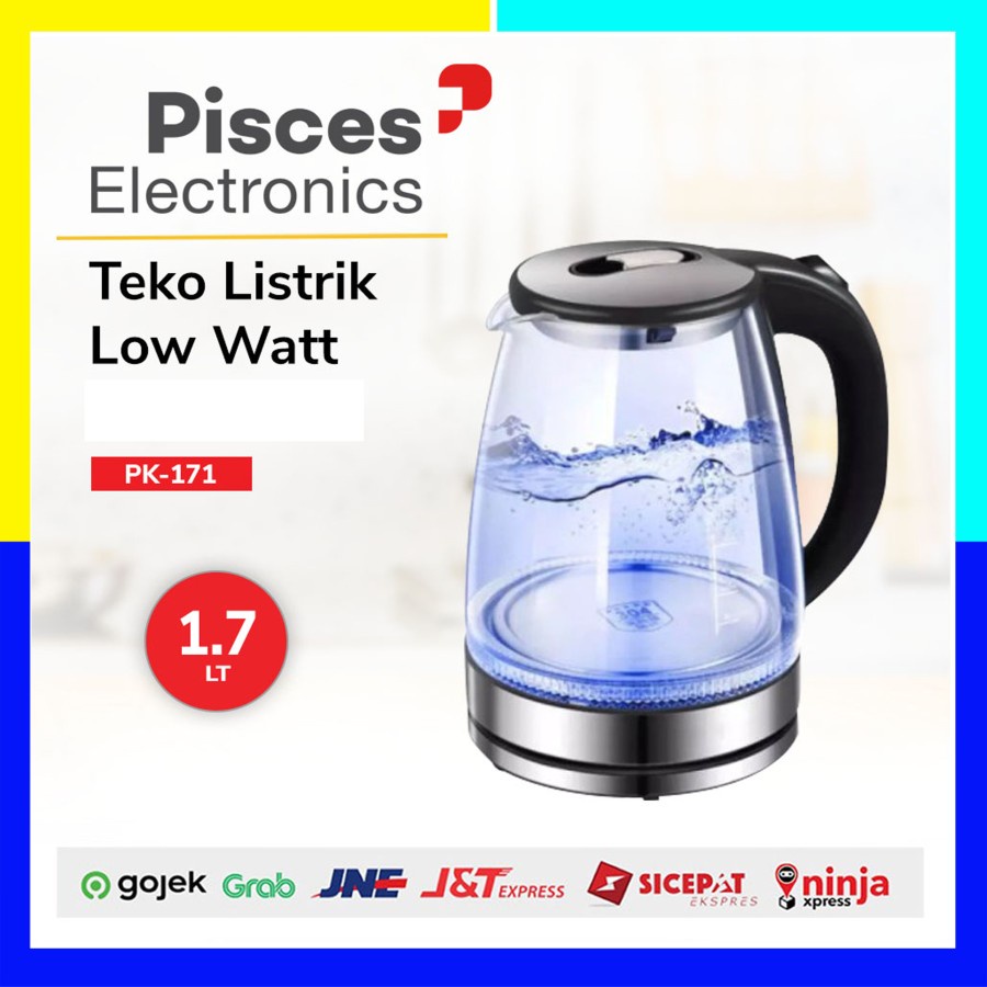 MJS TEKO LISTRIK KACA GELAS PISCES PK 171 GS