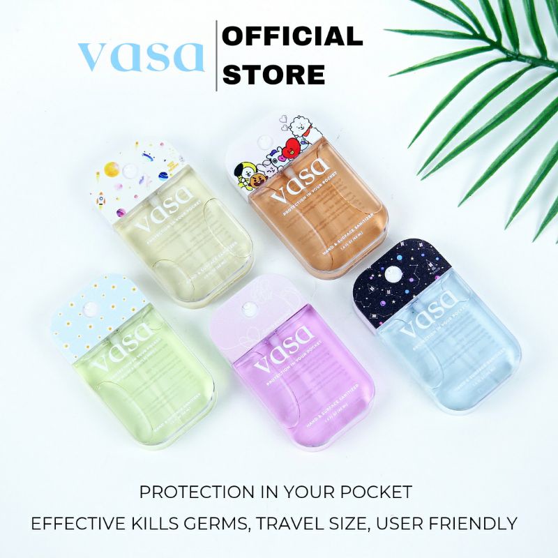 Vasa Hand Sanitizer Spray Pocket BTS Custom Spesial Edition