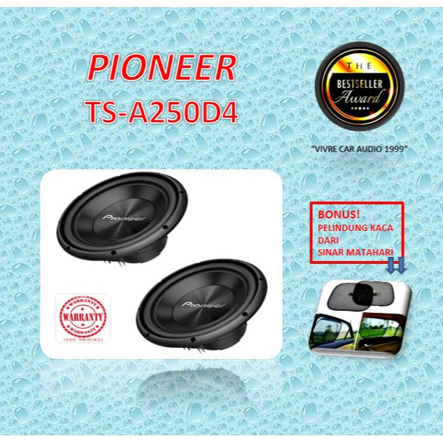 Subwoofer pioneer tsa250d4 10 inch