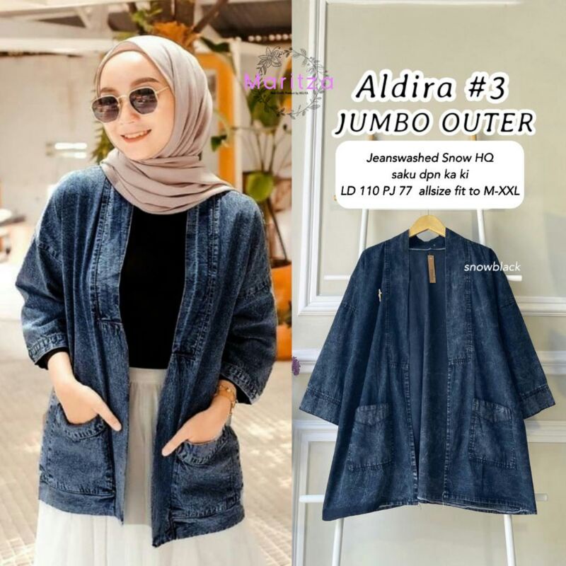 ALDIRA OUTER WANITA // CARDY JEANS MARITZA // CARDI DENIM WANITA