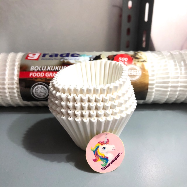 

Grade Cup Case Paper Bolu Kukus 100 pcs - Putih 12,5