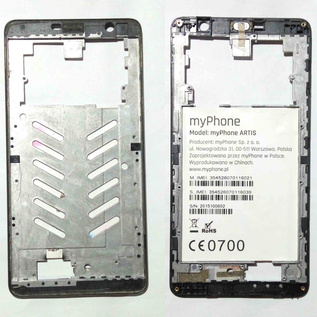 Frame Bezzel Tatakan LCD Speaker Atas Earpiece MyPhone Artis Original Ori Copotan  Fisik sesuai foto