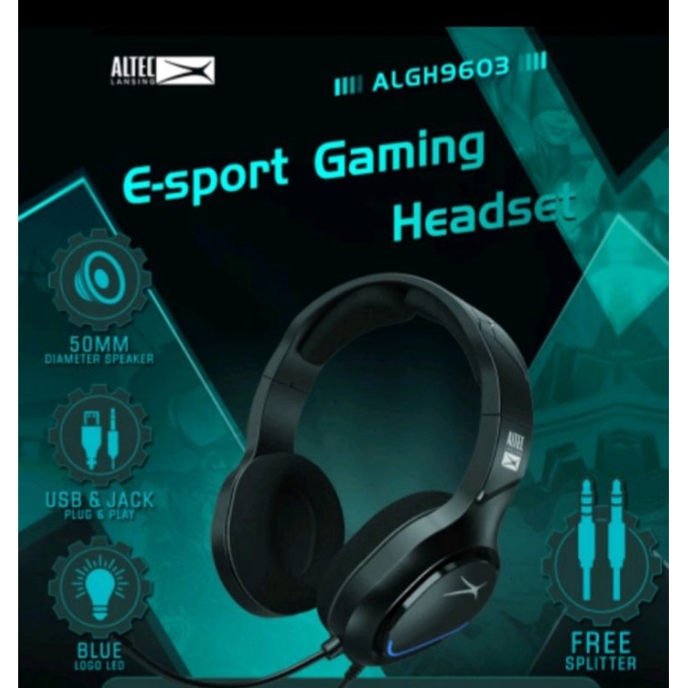 Headset Gaming Altec Lansing ALGH9603 - 3.5mm+USB