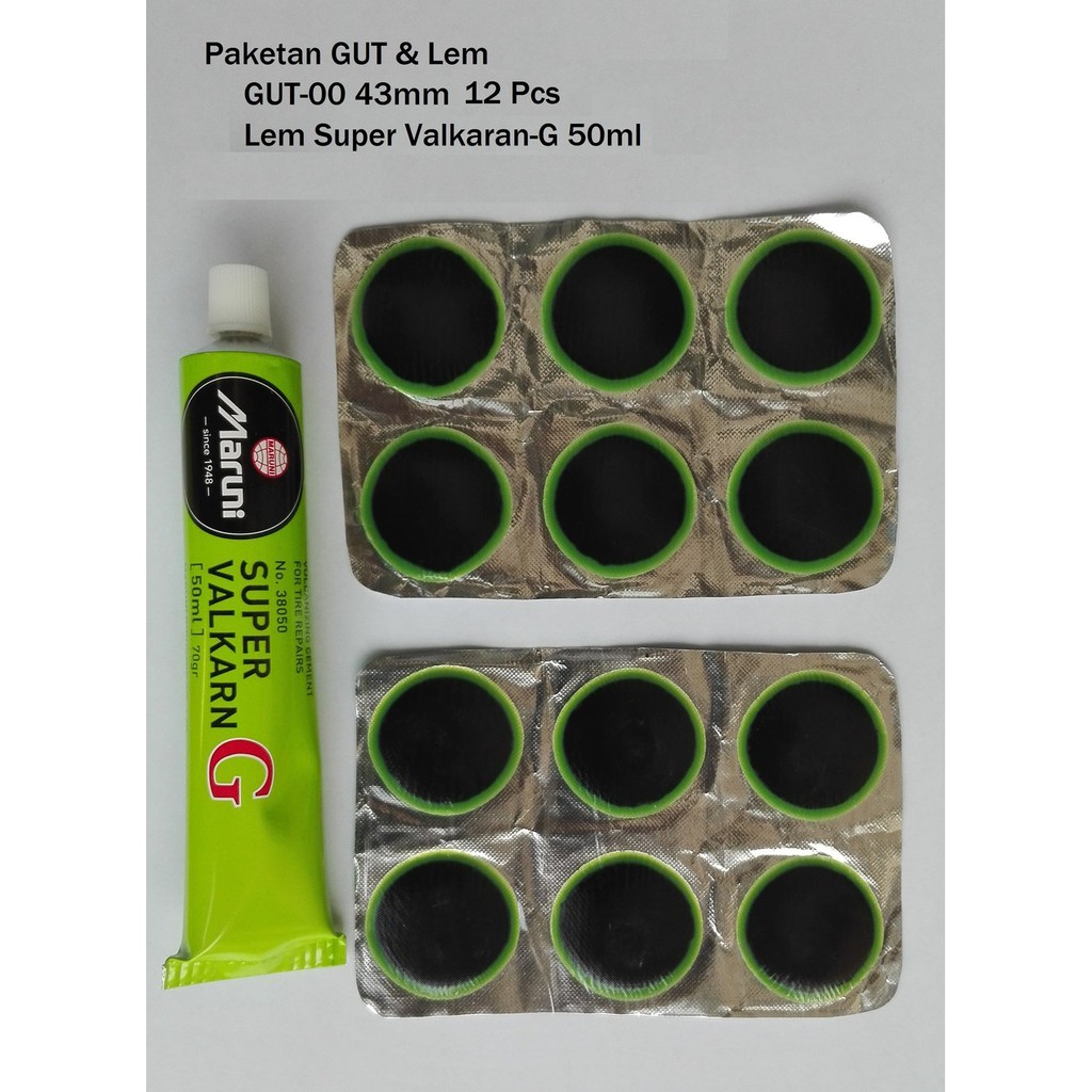 

Karet Tambal Ban Maruni GUT-00 43mm 12 Pcs-Lem 50ml klo3811