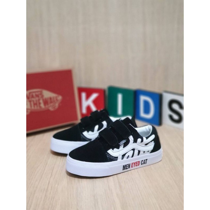 SEPATU ANAK VANS MURAH OLDSKOOL PREMIUM QUALITY VANS KIDS PATTA MEN EYED CAT