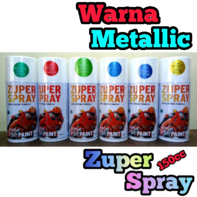 Pilox pilok 150cc warna metallic metalik zuper spray cat semprot