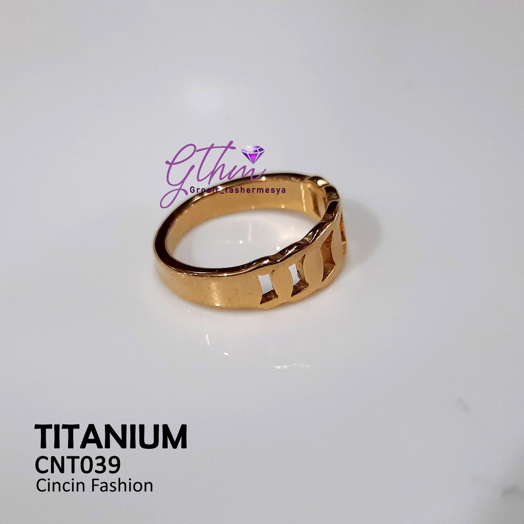 Cincin Wanita Titanium Rante Stainless Steel Perhiasan Fashion Import Premium CNT039 gthm