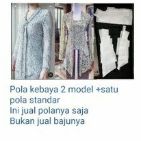 pola baju kebaya 2 size +pola standar