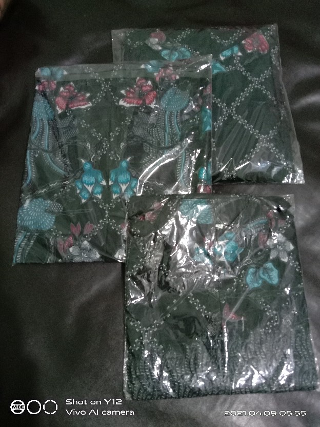 (cod)  Batik Couple Keluarga Sania Ruffle Ori Ndoro Jowi Dnt  Motif Jaring