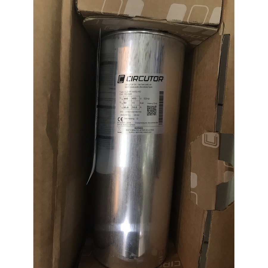 Tubular Gas Power Capacitor Circutor CLZ-FP44-50 Power Factor 50KVAR