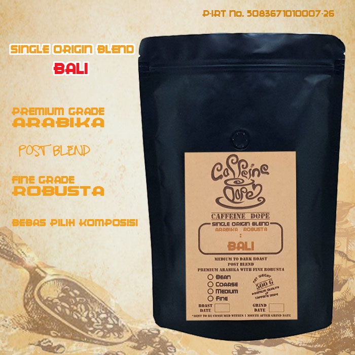 

Kopi Single Origin Blend Bali 500 Gr - Bean/Biji & Ground/Bubuk