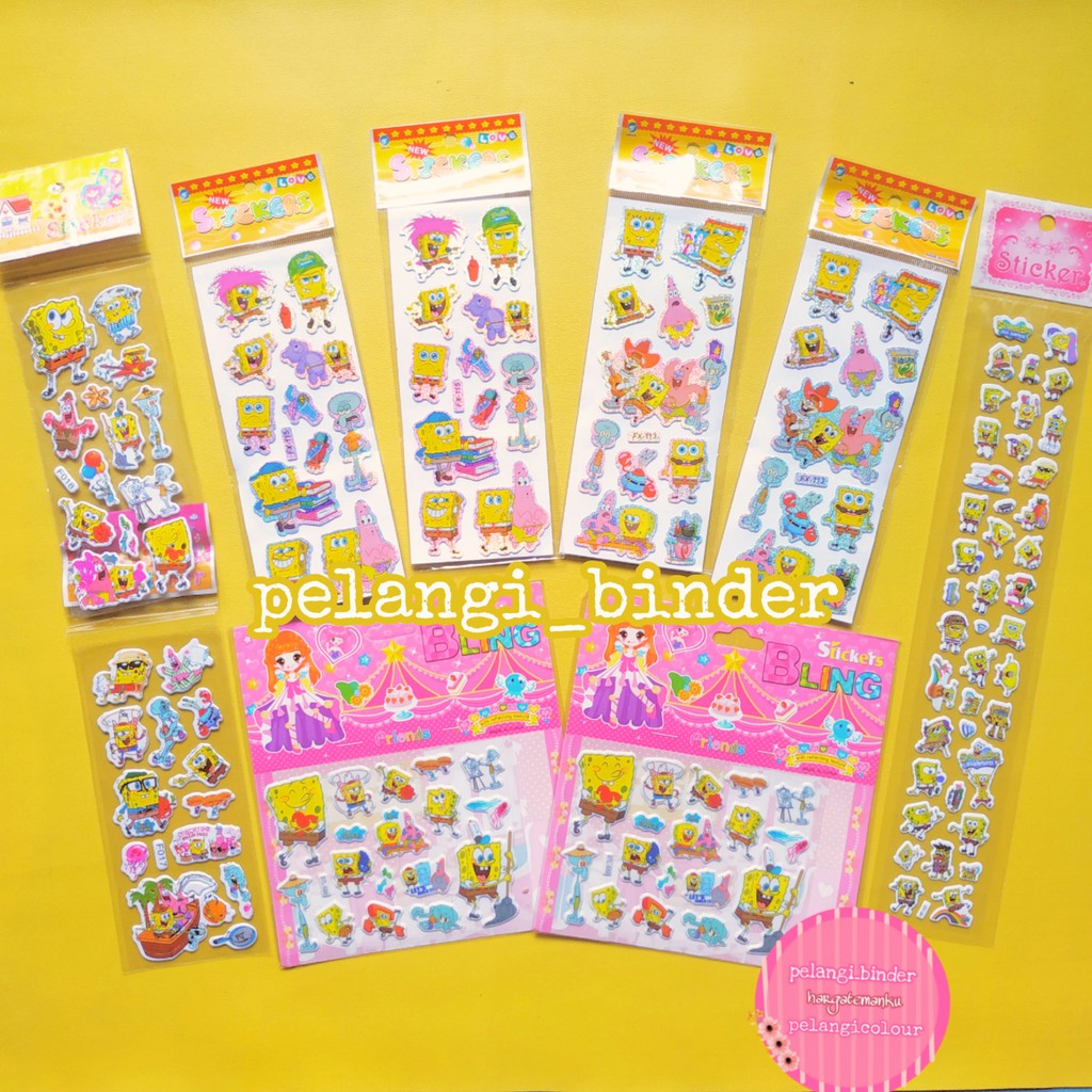 

Stiker Karakter Spongebob Squarepants 3d Murah