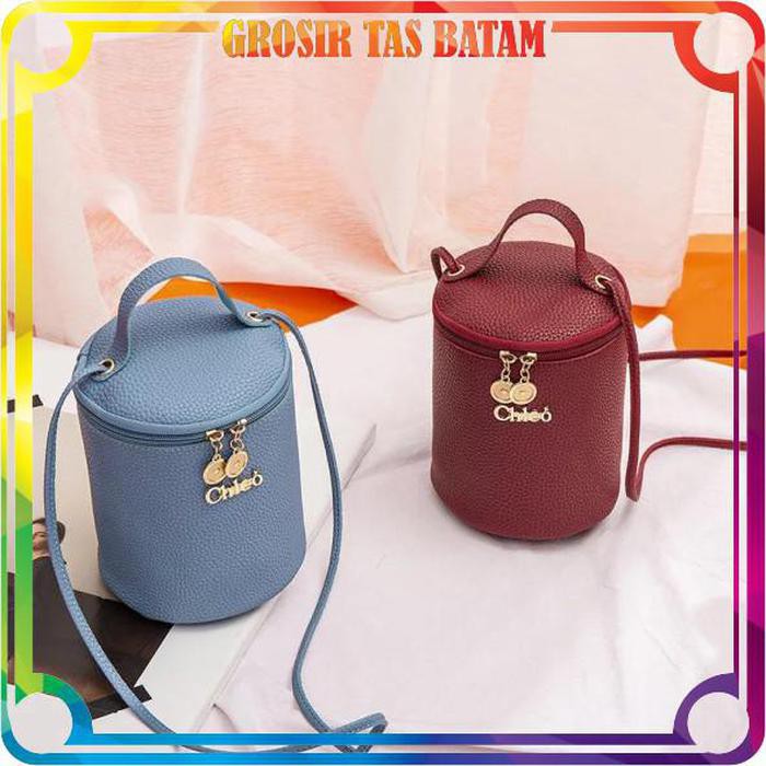 lidya_viani W079 tas Selempang  Slempang Wanita Sling Bag Model Tabung Slingbag Fashion Import Batam