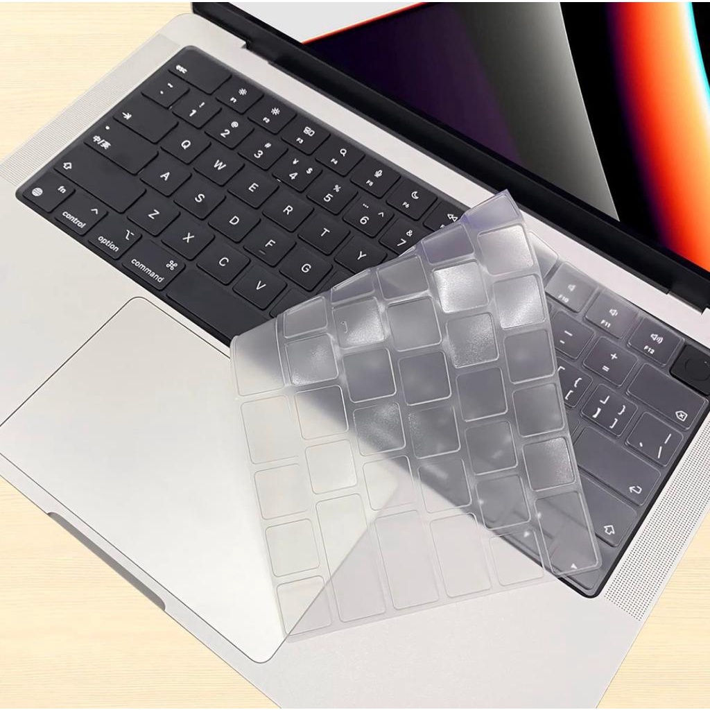 Silicone Cover Pelindung Keyboard Protector MacBook Pro 14 inch A2442 &amp; MacBook Pro 16 inch A2485 w/M1 Chip, MacBook Air 13 M2 A2681