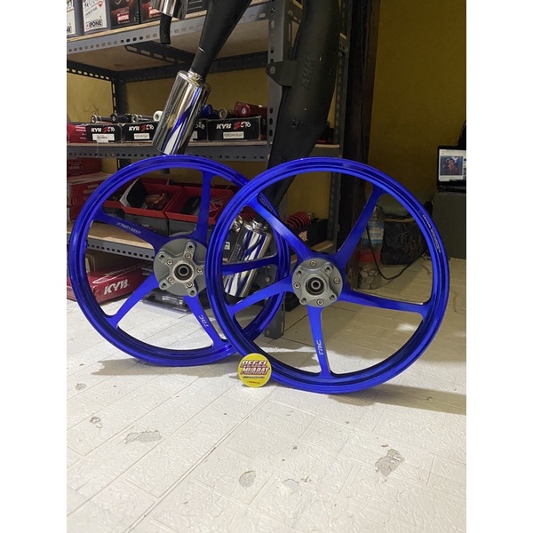 VELG ENKEI TRC RACING ANODIZE CNC  RING 17 BIRU BLUE DD DOUBLE DISK PNP MX KING NINJA
