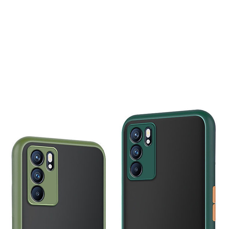 Hard Case Pelindung Lensa Kamera Warna Permen Untuk OPPO Reno 7Z 6Z 6 Pro 5 A16K A16 A74 A54 4G 5G