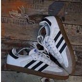 SEPATU ADIDAS SAMBA OG WHITE LIST HITAM ORIGINAL