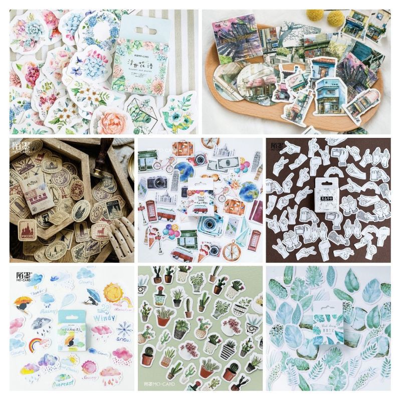 

STIKER GAMBAR AESTHETIC / STIKER TUMBLER (Isi 45)