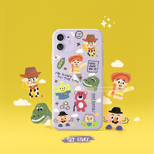 Toy Story Doodle Case (iPhone, Samsung, Oppo, Vivo, Xiaomi, Redmi)