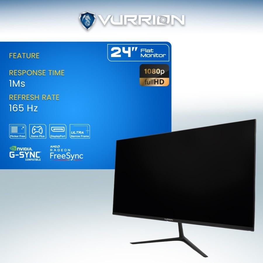 MONITOR LED GAMING VURRION ORIZ 24'' INCH 24MG500-F 165HZ 1ms