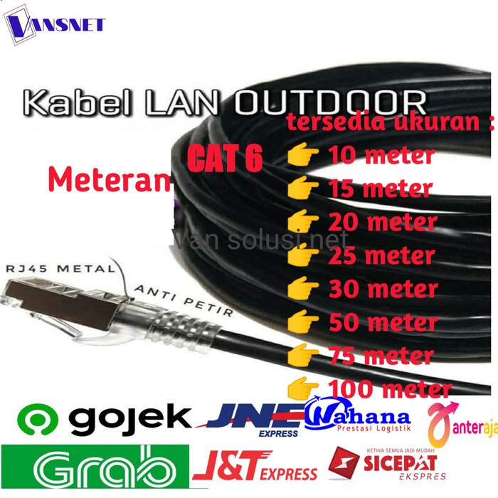 Kabel FTP Vascolink Cat6 outdoor 15 meter /LAN Cable outdoor FTP cat 6