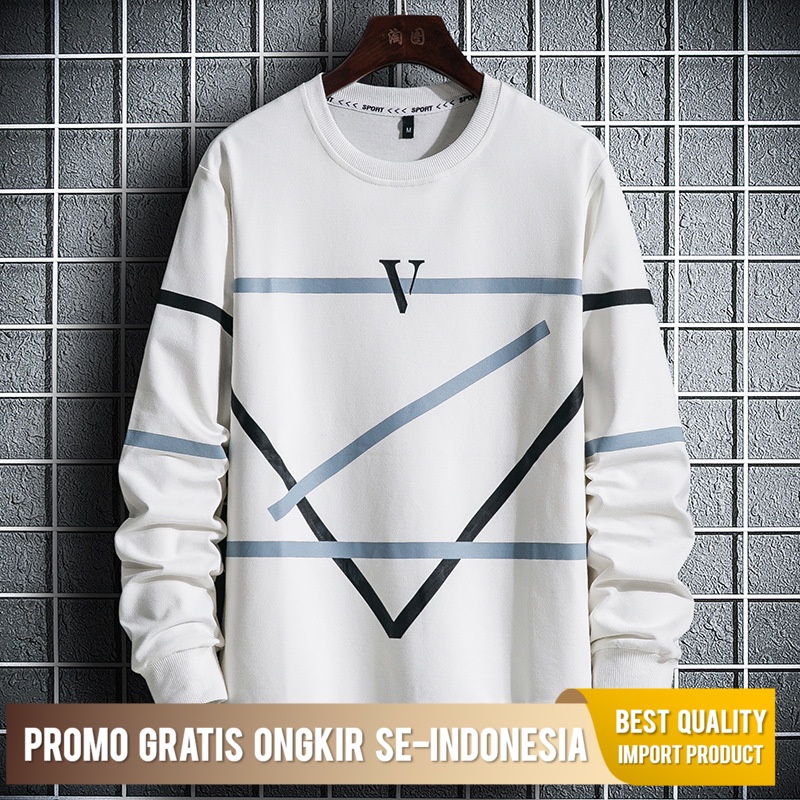 Jaket Sweater Pria Bulat leher Sweater Pria 2021 semi Musim gugur BaruNew Korea gaya lepas dan versa