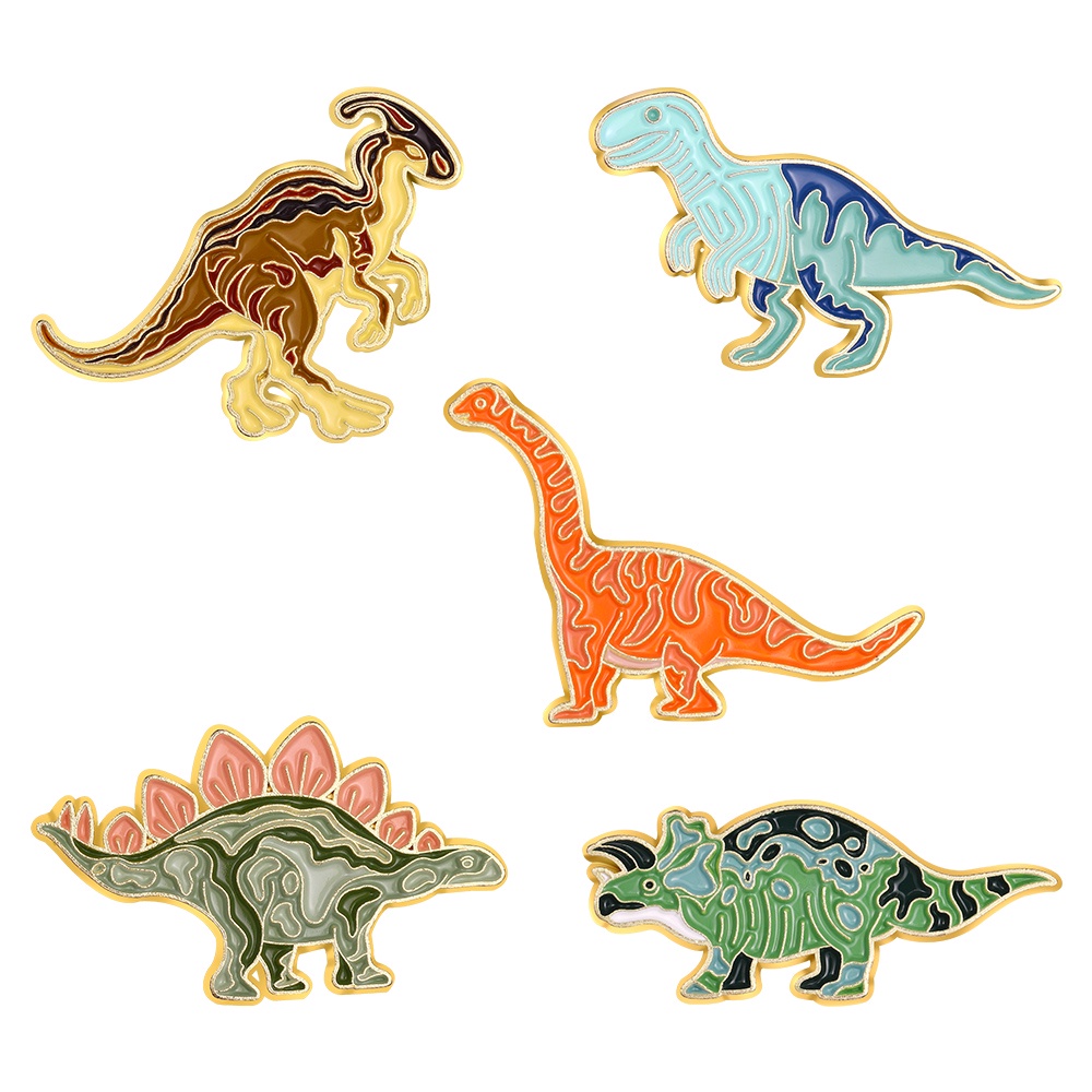 Bros Pin Bentuk Dinosaurus Jurassic Untuk Aksesoris Pakaian