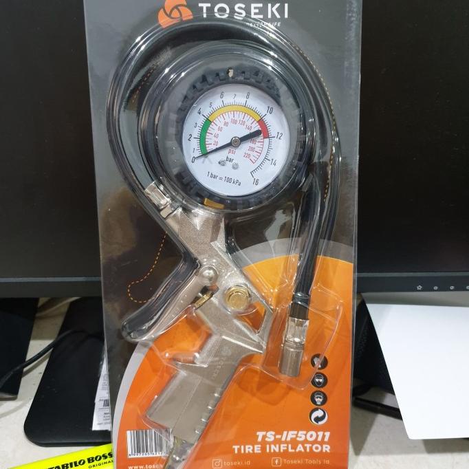 INFLATING GUN ORANGE ALAT ISI UKUR ANGIN BAN KOMPRESOR INFLATOR 3 IN 1 tokokp4