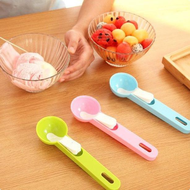 Sendok Scoop Ice Cream / Es krim Scooper / Sendok Es Krim Plastik - Hijau