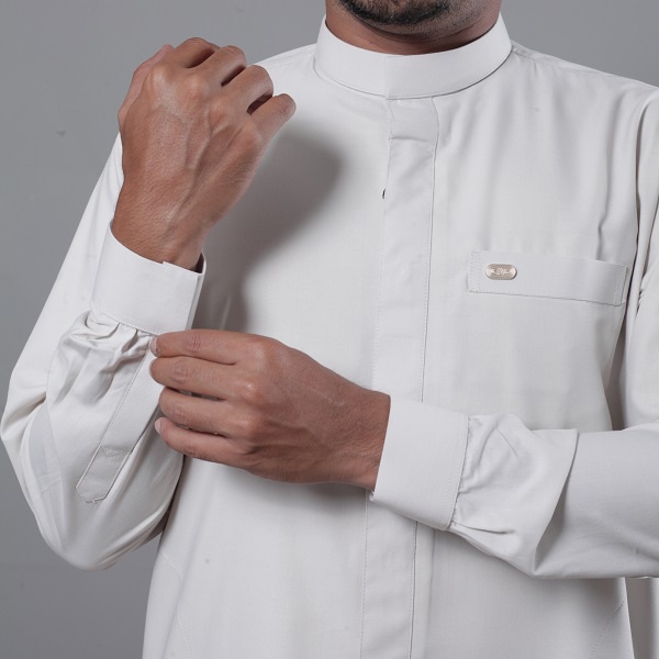 TERBARU BAJU KOKO QH-2 QORI APPAREL KERAH GAMIS LENGAN PANJANG NON MANSET