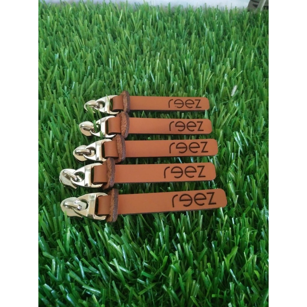 label kulit / label kulit sintetis / label kulit imitasi / kepala resleting custom 2