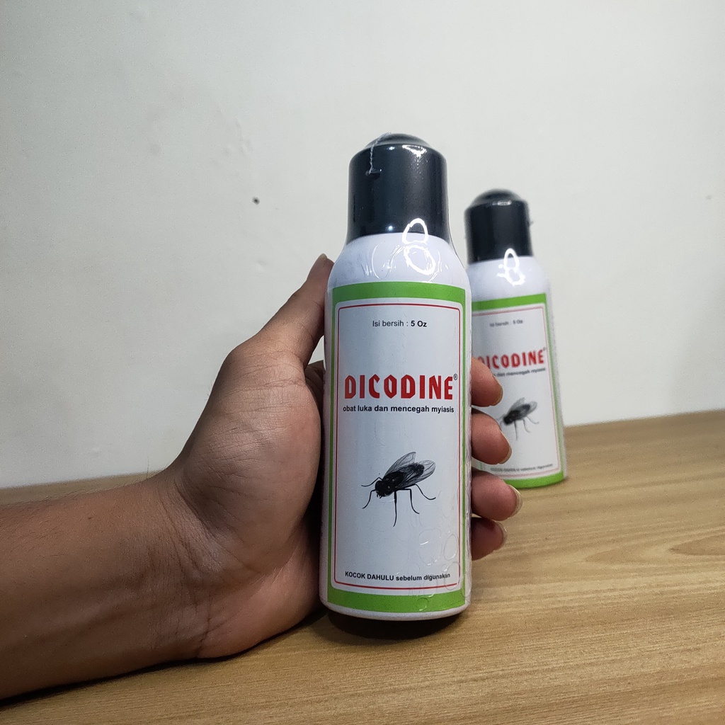 DICODINE Spray mirip GUSANEX | Obat LUKA Belatung ANTI LALAT Pencegah dan obat MYASIS hewan kucing Sapi Kambing Domba Kuda dll | Gusanex Mini I MEDION | Apoternak | PREMIX TERNAK