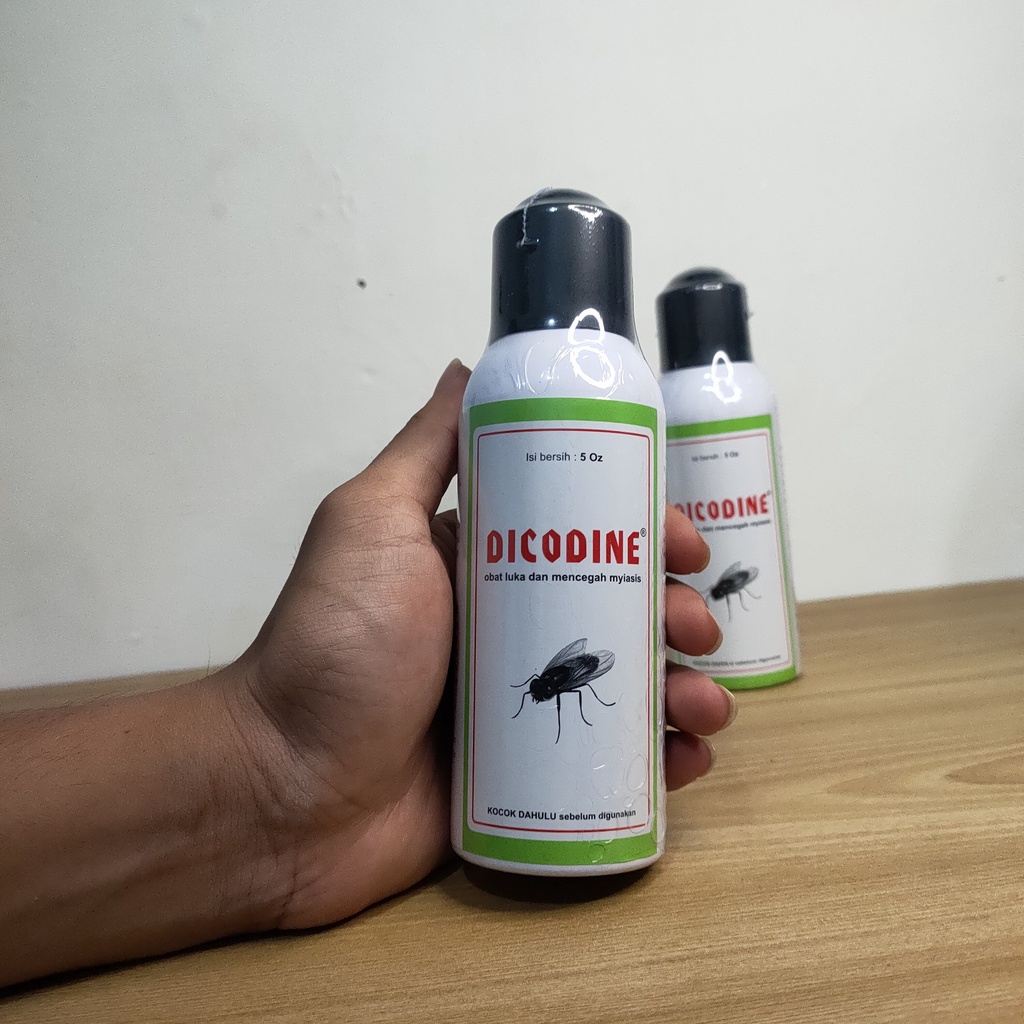 DICODINE Spray mirip GUSANEX - Obat LUKA Belatung ANTI LALAT Pencegah dan obat MYASIS hewan kucing Sapi Kambing Domba Kuda dll - Gusanex Mini