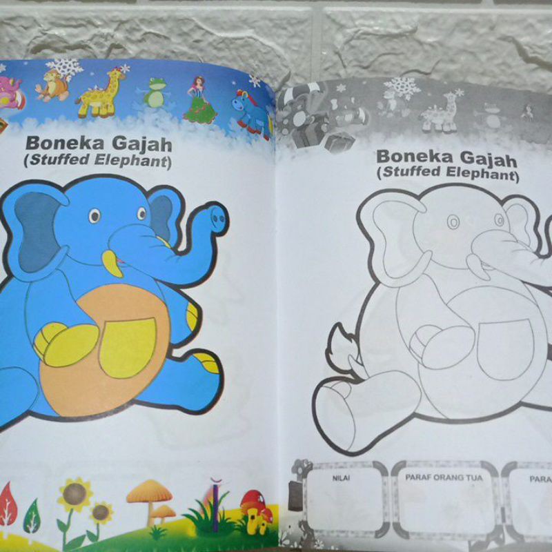 Buku Mewarnai Boneka Untuk Anak Pau/Tk