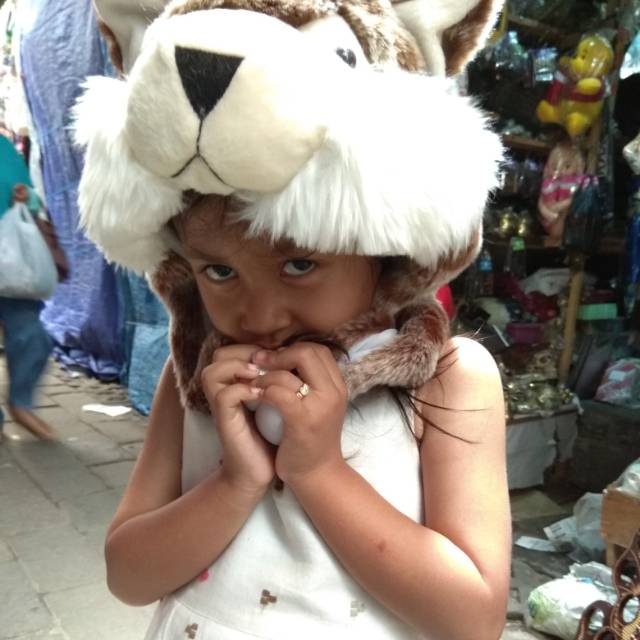 TERMURAH! TERLARIS! TOPI ANIMAL HAT BULU HALUS UNTUK DEWASA DAN ANAK - TOPI HEWAN SINGA BERUANG