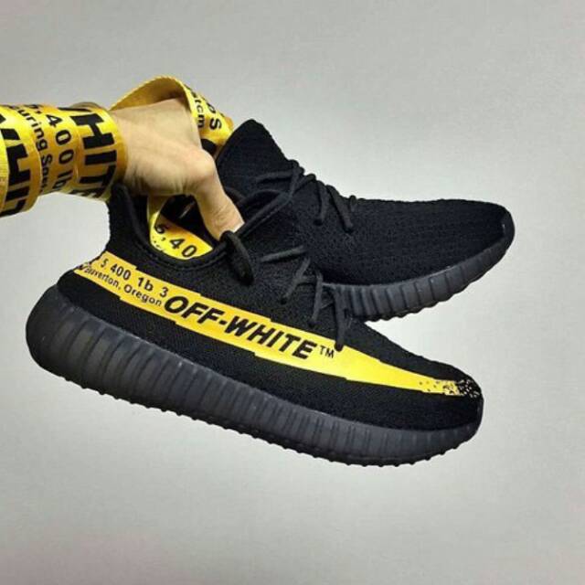 yeezy off white black