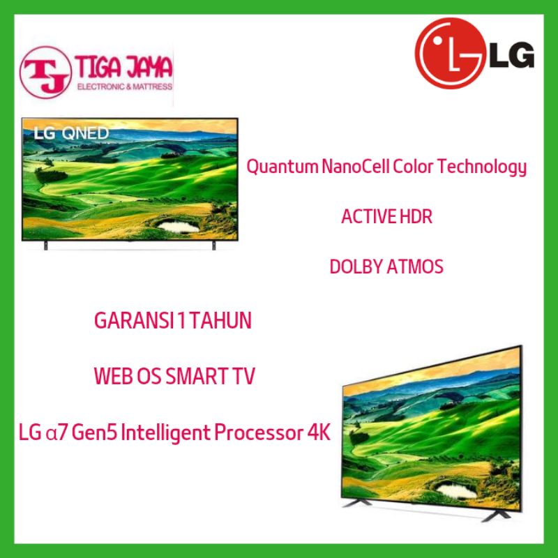 LG TV 65QNED80 QNED LED TV 65 INCH 4K UHD SMART TV 65QNED80SQA