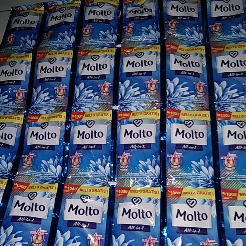 isi 6/7/12/13 RANDOM MOLTO Pewangi Pakaian Renceng 20 ml